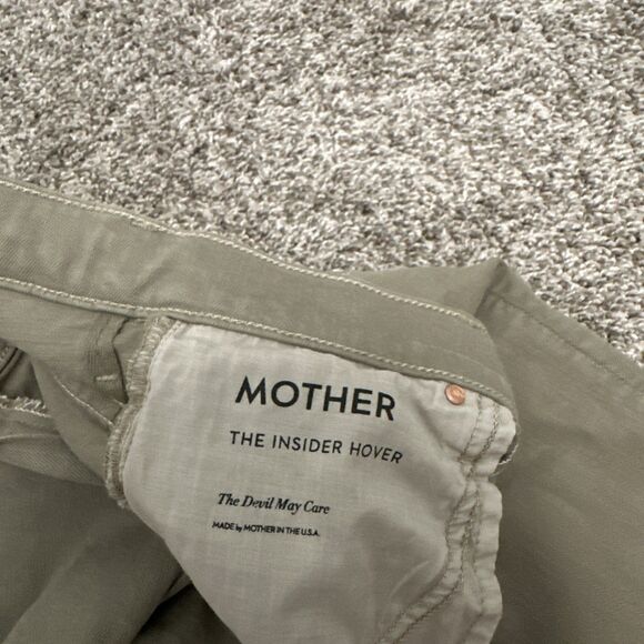 Mother Superior Jeans Women’s Size 28 Green The Insider Hover Devil May Care - Picture 5 of 10